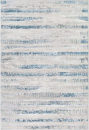 Livabliss Lustro Geometric Area Rug Turkish Woven Polypropylene Blend for Modern Living Spaces Dark Blue, Ligh 8'10" x 12' LSR2309-912