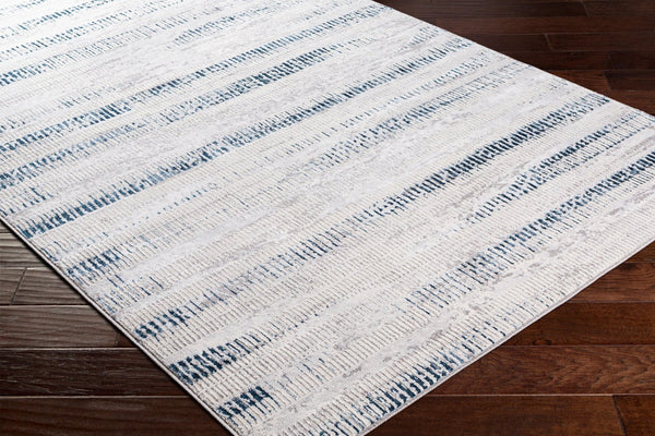 Livabliss Lustro Geometric Area Rug Turkish Woven Polypropylene Blend for Modern Living Spaces Dark Blue, Ligh 8'10" x 12' LSR2309-912