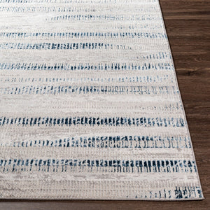 Livabliss Lustro Geometric Area Rug Turkish Woven Polypropylene Blend for Modern Living Spaces Dark Blue, Ligh 8'10" x 12' LSR2309-912