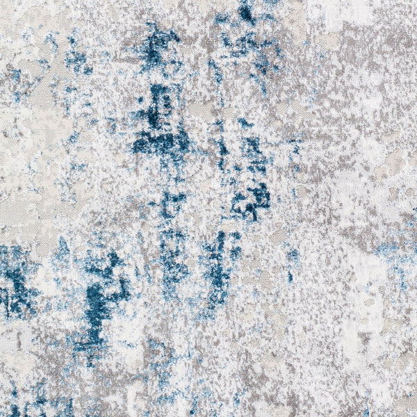 Livabliss Lustro Geometric Machine Woven Area Rug Modern Minimalist Style for Living Bedroom Dark Blue, Ligh 5'3" x 7' LSR2315-527