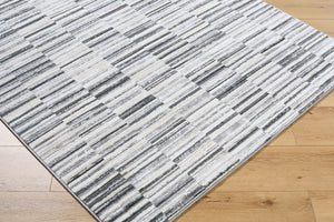 Livabliss Lustro Geometric Mid-century Modern Area Rug Polypropylene Blend for Living Room Ivory, Light Be 7'10" x 10' LSR2331-71010