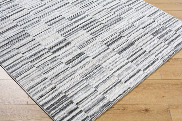 Livabliss Lustro Geometric Mid-century Modern Area Rug Polypropylene Blend for Living Room Ivory, Light Be 7'10" x 10' LSR2331-71010