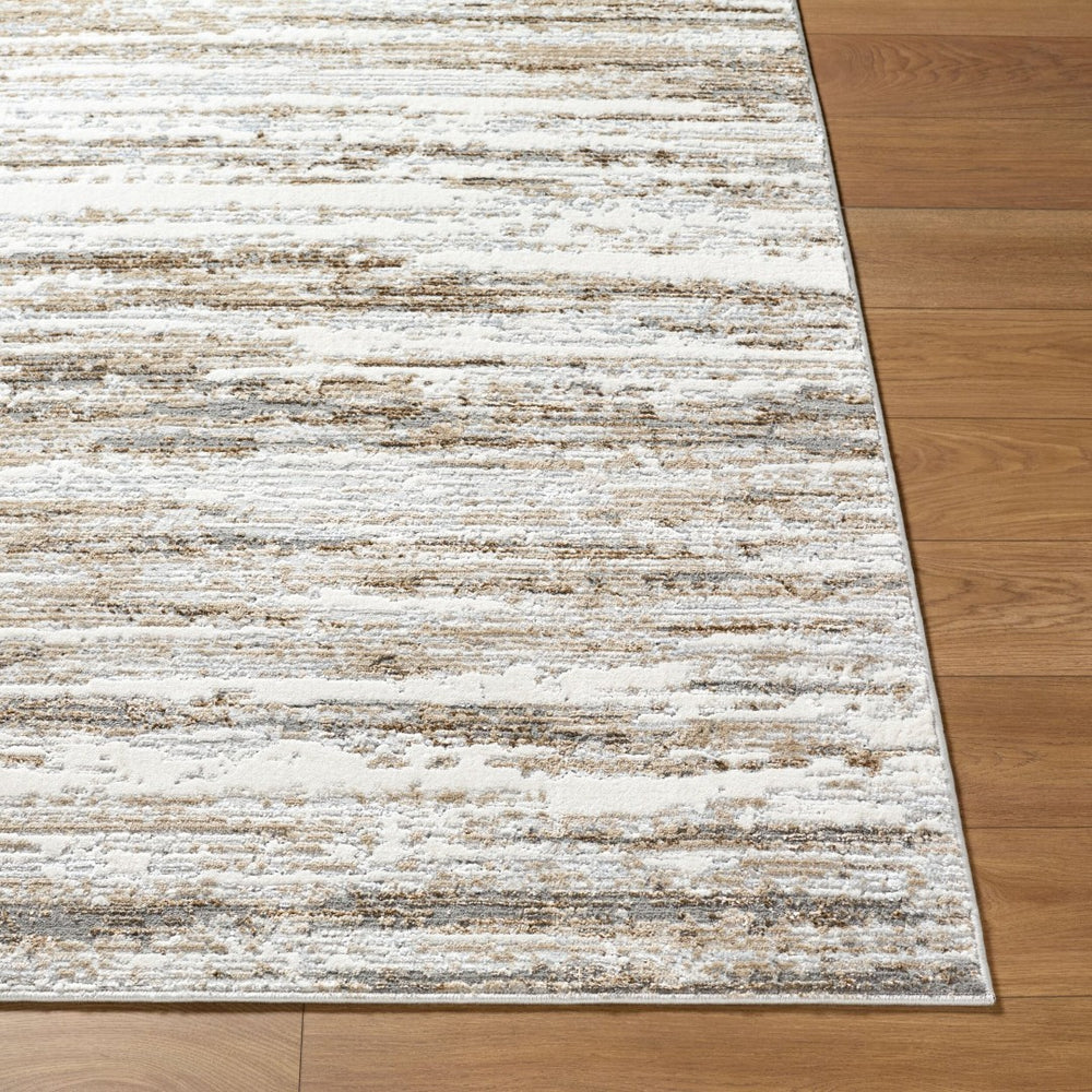 Livabliss Lustro Machine Woven Polypropylene Area Rug Mid Century Modern Living Room Light Gray, Gra 5'3" x 7' LSR2332-527