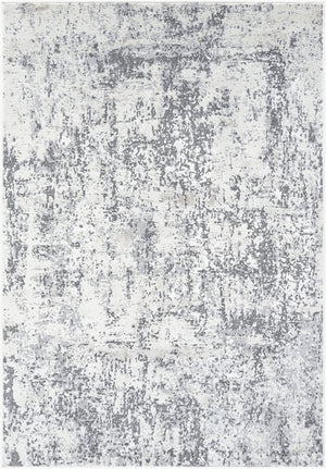 Livabliss Lustro Geometric Mid-century Modern Area Rug Polypropylene Blend for Living Rooms Ivory, Gray 7'10" x 10' LSR2334-71010
