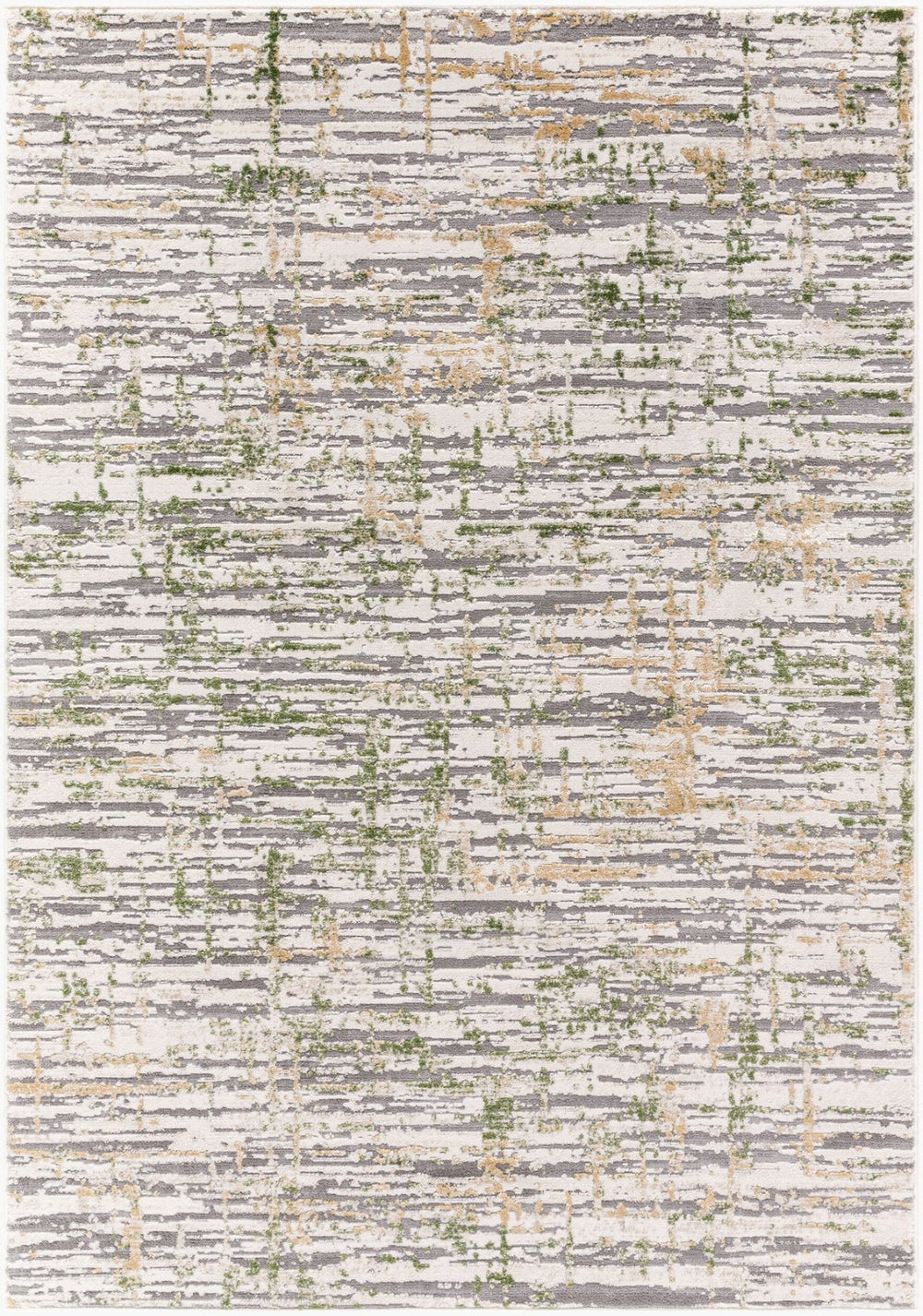Livabliss Lustro Geometric Mid-century Machine Woven Area Rug for Living Room or Bedroom White, Charcoal 7'10" x 10' LSR2335-71010