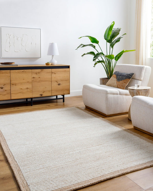 Livabliss Las Palmas Hand-tufted Wool Accent Rug Artisan Crafted for Entryways and Bedside Areas Beige, Ivory 2' x 3' LSS2300-23