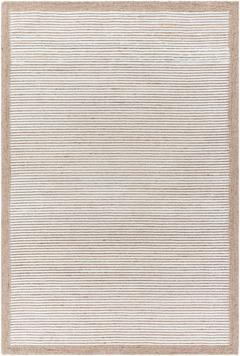 Las Palmas LSS-2300 9' x 12' Handmade Rug LSS2300-912  Off-White, Ash, Light Silver, Metallic - Silver, Prairie Dust, Light Wood Surya