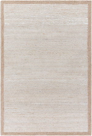 Las Palmas LSS-2300 9' x 12' Handmade Rug LSS2300-912  Off-White, Ash, Light Silver, Metallic - Silver, Prairie Dust, Light Wood Surya