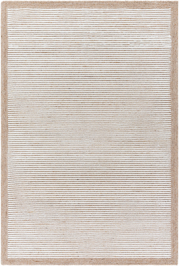 Las Palmas LSS-2300 9' x 12' Handmade Rug LSS2300-912  Off-White, Ash, Light Silver, Metallic - Silver, Prairie Dust, Light Wood Surya