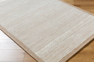 Las Palmas LSS-2300 9' x 12' Handmade Rug LSS2300-912  Off-White, Ash, Light Silver, Metallic - Silver, Prairie Dust, Light Wood Surya
