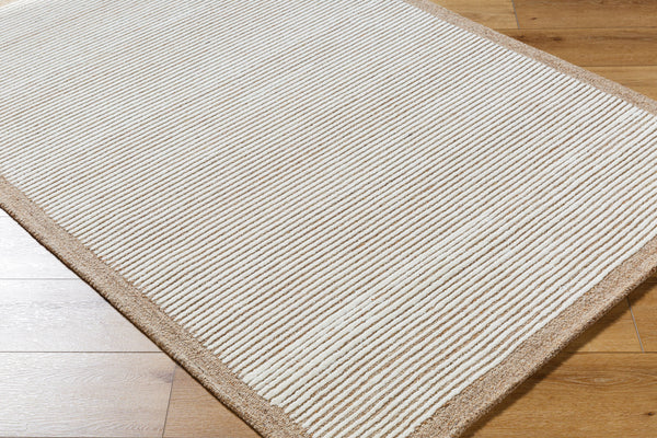 Las Palmas LSS-2300 9' x 12' Handmade Rug LSS2300-912  Off-White, Ash, Light Silver, Metallic - Silver, Prairie Dust, Light Wood Surya