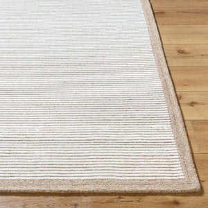 Las Palmas LSS-2300 9' x 12' Handmade Rug LSS2300-912  Off-White, Ash, Light Silver, Metallic - Silver, Prairie Dust, Light Wood Surya