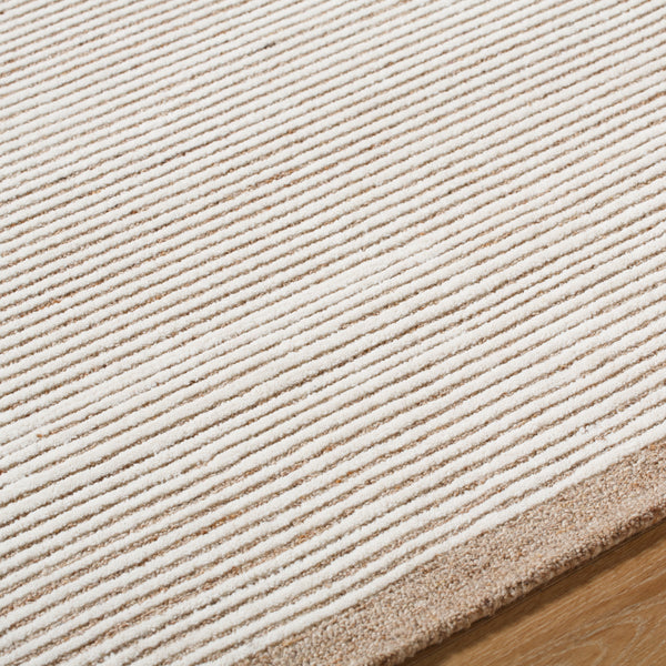 Las Palmas LSS-2300 9' x 12' Handmade Rug LSS2300-912  Off-White, Ash, Light Silver, Metallic - Silver, Prairie Dust, Light Wood Surya