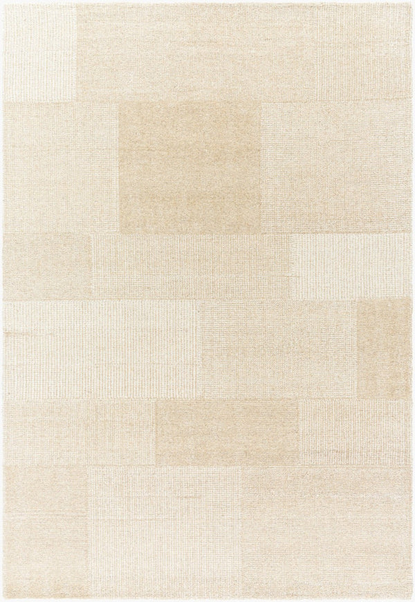 Livabliss Las Palmas Handcrafted Wool Accent Rug Artisan Tufted Texture for Entryways and Bedside Ivory, Sandston 9' x 12' LSS2303-912
