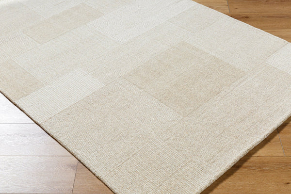 Livabliss Las Palmas Handcrafted Wool Accent Rug Artisan Tufted Texture for Entryways and Bedside Ivory, Sandston 9' x 12' LSS2303-912