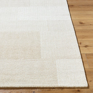 Livabliss Las Palmas Handcrafted Wool Accent Rug Artisan Tufted Texture for Entryways and Bedside Ivory, Sandston 9' x 12' LSS2303-912