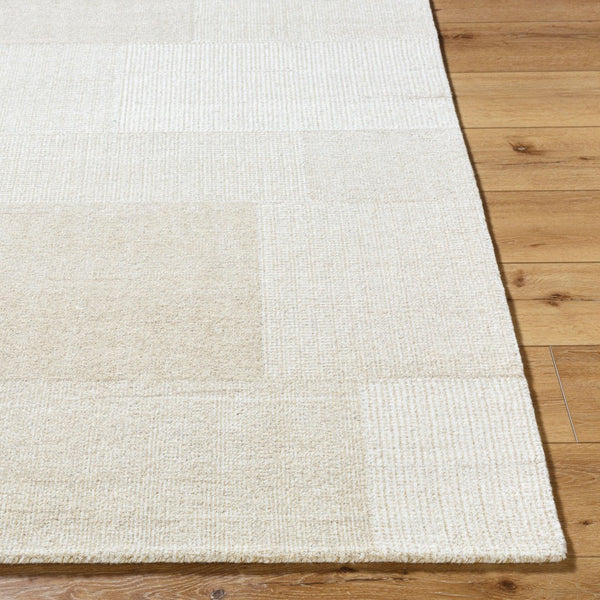 Livabliss Las Palmas Handcrafted Wool Accent Rug Artisan Tufted Texture for Entryways and Bedside Ivory, Sandston 9' x 12' LSS2303-912