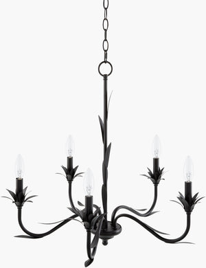 Surya Lustre Open Cage Metal Chandelier Industrial Rustic Dining Room Loft Ceiling Light LSTR-011