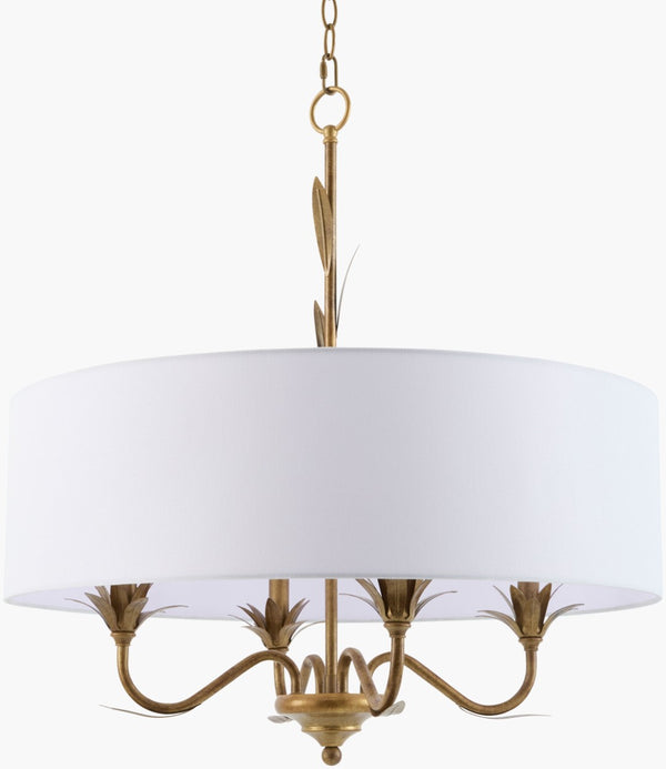 Surya Lustre Industrial Rustic All Metal Chandelier Bold Statement Piece for Dining Rooms LSTR-014