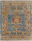 Feizy Rugs Fillmore Wool Hand Knotted Bohemian & Eclectic Rug Blue/Yellow/Red 9' x 12'