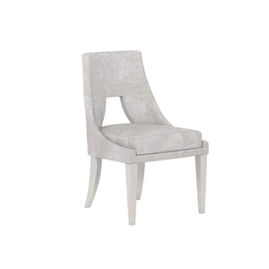A.R.T. Furniture Set Of 2 - Mezzanine Side Chair In Dove Gray - Elegant Barrel Back Design With Textured Chenille Upholstery - Set Of 2 Light Gray Parawood And Poplar Solids,Foam,Fiber,Fabric 325200-2249