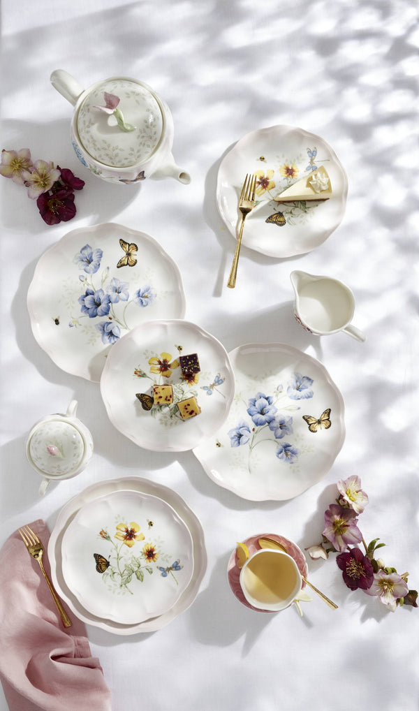 Lenox Butterfly Meadow Pink 12-Piece Dinnerware Set Multi, PINK PORCELAIN 896975