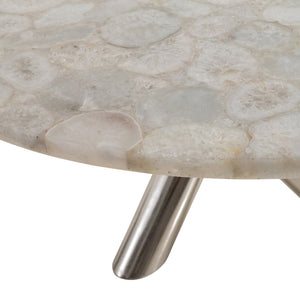 Bernhardt Bernhardt Ornella Agate Dining Table With Star Dust X-Aluminum Base — Sculptural Modern Centerpiece K1998