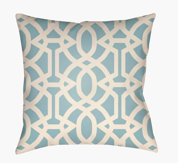 Livabliss Litchfield Woven Polyester Accent Pillow Modern Textural Square Sofa Bedroom Decor Powder Blue, Iv 20"L x 20"W LTCH1123-2020