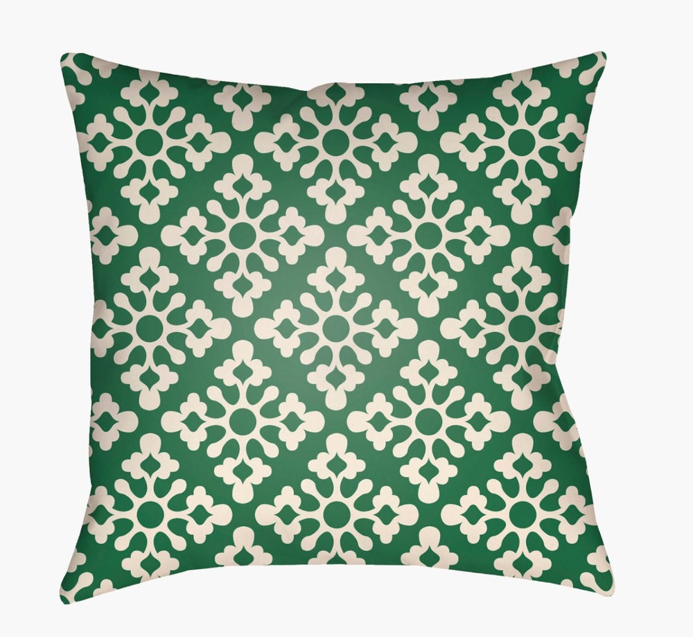 Livabliss Litchfield Woven Polyester Square Accent Pillow Structured Texture for Sofa or Bed Forest Green, I 18"L x 18"W LTCH1358-1818