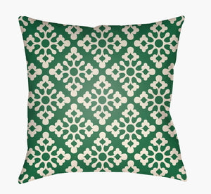 Livabliss Litchfield Woven Polyester Square Accent Pillow Structured Texture for Sofa or Bed Forest Green, I 18"L x 18"W LTCH1358-1818
