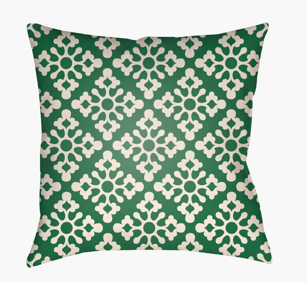 Livabliss Litchfield Woven Polyester Square Accent Pillow Structured Texture for Sofa or Bed Forest Green, I 18"L x 18"W LTCH1358-1818