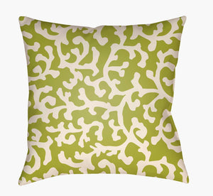 Livabliss Litchfield Woven Textured Square Accent Pillow for Sofa Armchair or Bedroom Decor Olive Green, Iv 18"L x 18"W LTCH1382-1818