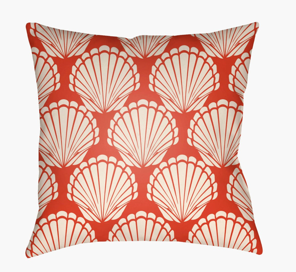 Livabliss Litchfield Coastal Woven Throw Pillow Textured Polyester Square Accent for Sofa Burnt Orange, C 18"L x 18"W LTCH1483-1818