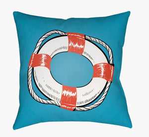 Livabliss Litchfield Woven Coastal Accent Pillow Textured Square Polyester for Sofa or Bed LTCH1505-2020
