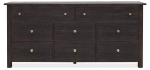 Hooker Furniture Driftwood Buckboard Eight-Drawer Dresser With Cedar-Lined Drawers, Jewelry Tray & Rustic Distressing Blacks 6820-90202-99