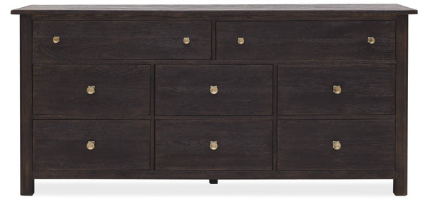 Hooker Furniture Driftwood Buckboard Eight-Drawer Dresser With Cedar-Lined Drawers, Jewelry Tray & Rustic Distressing Blacks 6820-90202-99