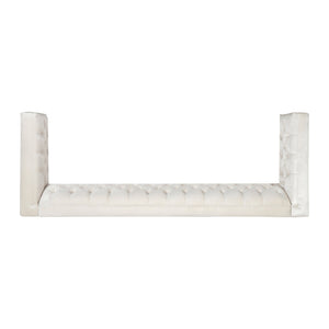 English Elm 3-seater Tufted Upholstered Sofa with Matte Iron Legs for Modern Living Rooms 68263.00A
