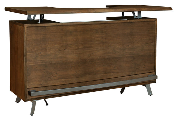 Hekman Furniture 693045 Cosmopolitan Bar: Rustic Acacia Wood With Marble Top, Wine Storage & Metal Accents For Home  Cosmopolitan Bar 693045