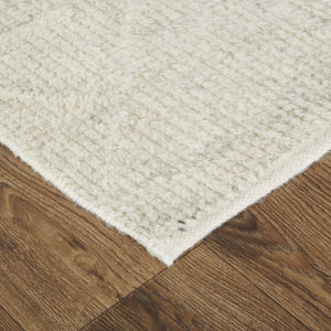 Feizy Rugs Alford Hand Knotted Wool Rug – Ultra-soft, Neutral Geometric Design For Contemporary Spaces Ivory,Tan Wool Alf6921fivybgej55