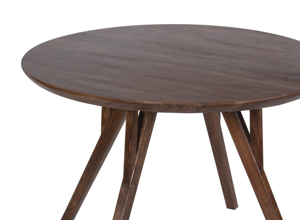 Porter Designs Porter Portola Solid Acacia Wood Dining Table – Mid-century Modern Design With Asian Elegance Brown Wood 07-108-04-0021