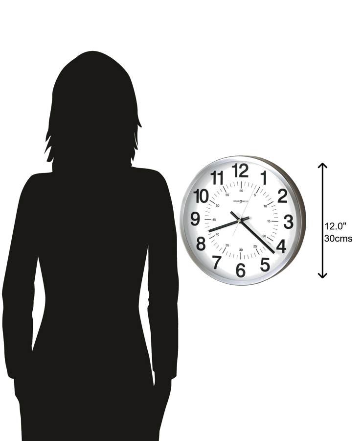 Hekman Furniture 625207 Easton Wall Clock - Modern Nickel Finish, Quartz Movement, Durable Design For Any Room Metal Easton Wall Clock 625207