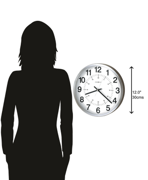 Hekman Furniture 625207 Easton Wall Clock - Modern Nickel Finish, Quartz Movement, Durable Design For Any Room Metal Easton Wall Clock 625207