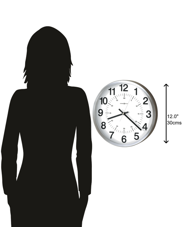 Hekman Furniture 625207 Easton Wall Clock - Modern Nickel Finish, Quartz Movement, Durable Design For Any Room Metal Easton Wall Clock 625207