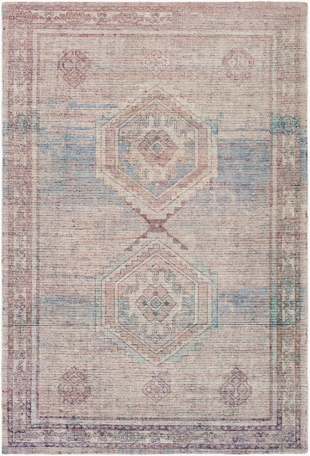 Livabliss Luton Hand Tufted Polyester Accent Rug Traditional Pattern for Entryway or Bath Dusty Rose, Fad 5' x 7'6" LTN2301-576