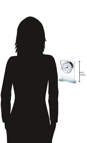 Hekman Furniture 645824 Elegant Crystal Table Clock With Quartz Movement – Timeless Beauty For Any Space  Talbot Tabletop Clock 645824