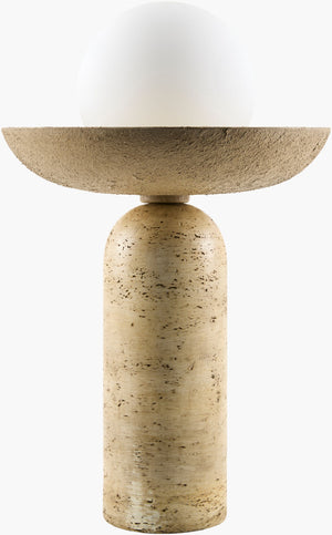 Livabliss Laterza Resin Sculptural Accent Lamp Warm Ambient Glow for Bedroom or Living Room LTR-001