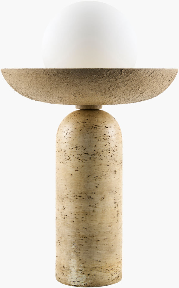 Livabliss Laterza Resin Sculptural Accent Lamp Warm Ambient Glow for Bedroom or Living Room LTR-001