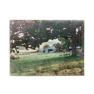 Distressed Watercolor Barn Print On Canvas EWA00893 Park Hill