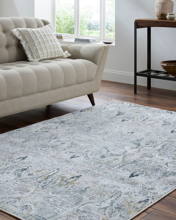 Livabliss Lorenz Traditional Area Rug Machine Woven Polypropylene Blend for Living Dining Rooms Ivory, Light Sa 5'3" x 7' LTZ2300-537