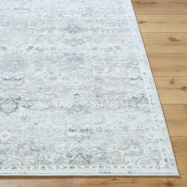 Livabliss Lorenz Machine Woven Medallion Area Rug Polypropylene Blend for Living Dining Rooms Light Sage, Lig 5'3" x 7' LTZ2301-537